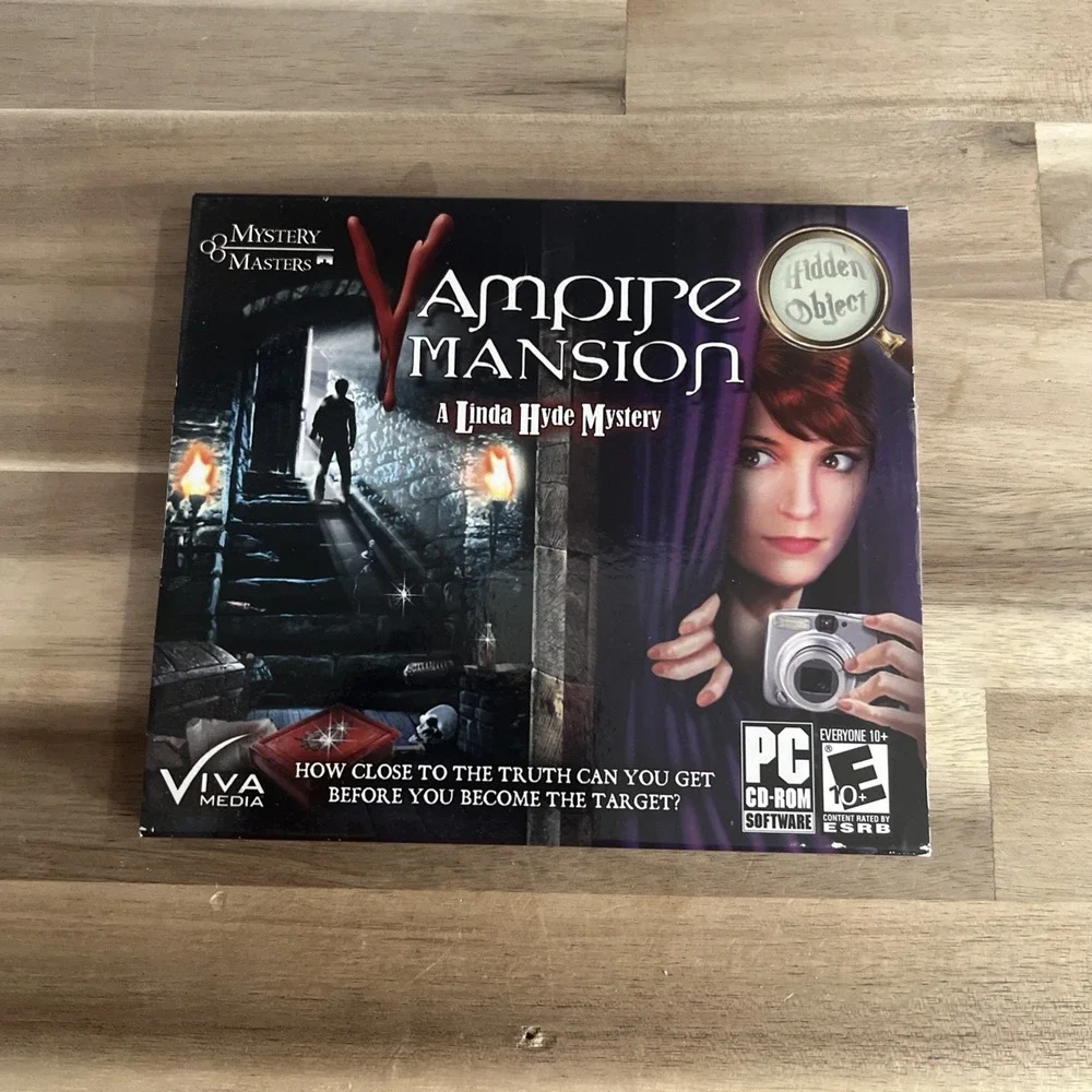 Vampire Mansion: A Linda Hyde Mystery Jewel Case (PC, 2011)
